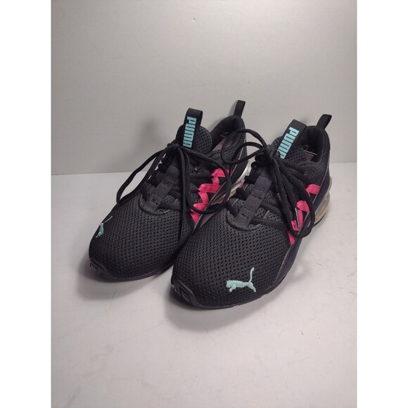 Puma Ladies size 7 Riaze Prowl Pop Running Black Sneakers Athletic Shoes - Picture 2 of 12